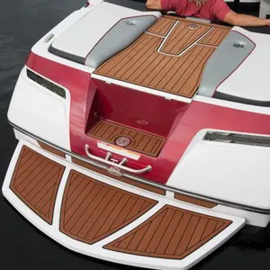 58x2400x5mm Self Adhesive <b>EVA</b> Boat Yacht Flooring Teak Decking Carpet <b>Sheet</b> Pad <b>Foam</b> Floor Mat for RV Motorhome Caravan - Product Image 1