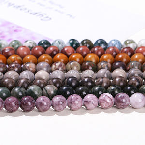 厂家直销供应木纹石珠，Diy饰品配件，串线，彩线，半成品 - Product Image 2