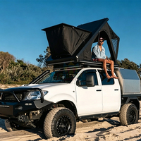 Aluminium-Falt-Dachzelt für 1-3 Personen, LKW-Dachzelt, Overland-Schuhtasche, Camping, wasserdichtes Hartschalen-Dachzelt