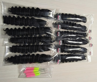 Extensions de cheveux vierges brésiliens Remy non traités, noirs naturels, ondulés profonds, double trame, pour tissage à la machine