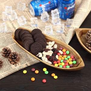 Lucky Boat <span class=keywords><strong>Plateau</strong></span> En Bois Acacia En Bois Massif Bateau Forme Plaque <span class=keywords><strong>De</strong></span> Stockage Bol Décoratif pour Desserts Fruits Snack et Fruits <span class=keywords><strong>De</strong></span> <span class=keywords><strong>Mer</strong></span> - Product Image 6