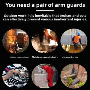 Protector de brazo de muñeca anticorte HPPE de nivel 5 de alta calidad con mangas protectoras de extensión de guantes para seguridad en el trabajo - Product Image 4