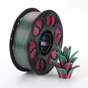 Filament PLA pour imprimante 3D, effet dégradé, double couleur, soyeux, pour la décoration intérieure et la création artistique - Product Image 1