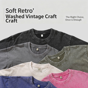 Rửa Đau Khổ 100% Cotton Dệt In Người Đàn Ông Của T-Shirt Với Vai Lỏng Thiết Kế Dày Tay Áo Ngắn Nhanh Chóng Khô & Thoáng Khí - Product Image 3