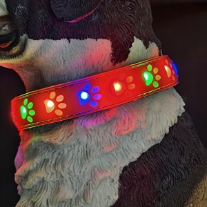 Recarga luxo led luminosa light up logotipo personalizado impressão ajustável dog <span class=keywords><strong>collar</strong></span> led para perro - Product Image 6