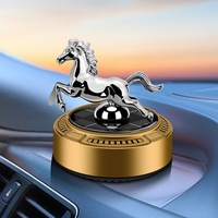 Diffuseur de parfum de voiture à rotation automatique, élimination des odeurs, parfum léger longue durée, ornement solaire en métal 5.0ml