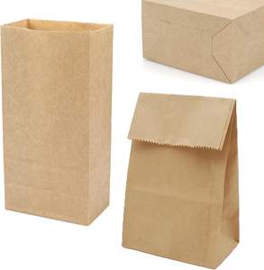 Bolsa de Papel Kraft Marrón Reciclable Certificada con su Propio Logotipo - Product Image 1