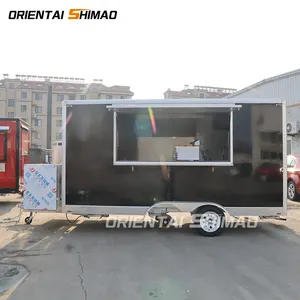 USA standard Fully catering Equipped Food Truck hot dog food cart Food Trailer With Full restaurant Kitchen Equipment