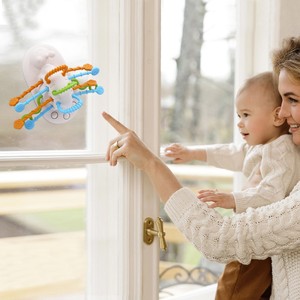 Giocattolo in Silicone con Cordino per Bambini, Gioco da Tavolo per Sviluppo Motricità Fine, Adatto a Neonati dai 6 Mesi a <span class=keywords><strong>1</strong></span> <span class=keywords><strong>Anno</strong></span>, Pratica di Afferrare con le Dita - Product Image 1