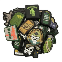 Logo en caoutchouc 3D personnalisé Patchs en PVC par transfert de chaleur Badges tactiques en caoutchouc silicone gaufré Patchs en PVC souple personnalisés