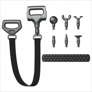 充電式ボディマッスルマッサージャー深部組織パーカッション振動マッサージガンベルトネックとショルダーマッサージャーベルト - Product Image 1