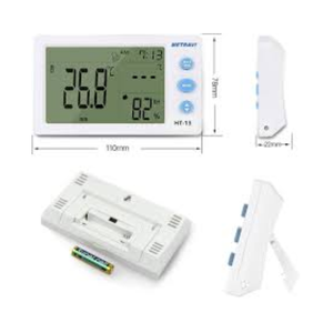 Medidor de Temperatura y Humedad Metravi HT-13 con Pantalla LCD, Clasificación IP55, Personalización OEM - Product Image 2