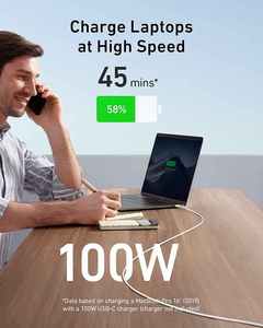 Anker 100W <b>USB</b> C to High Speed Charger <b>Cable</b> Powerline III 6ft 2.0 Type <b>Charging</b> Dual-Chip Design A8856 100W <b>USB</b> C to <b>USB</b> C Cabl - Product Image 4