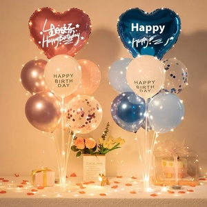 Tavolo con capelli rossi Internet galleggianti decorazione di compleanno scena Layout palloncino festa di buon compleanno ragazzi e ragazze - Product Image 4