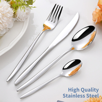 Ensemble de couverts de luxe de haute qualité pour mariage, 4 pièces, ensemble de couverts en acier inoxydable pour restaurant, hôtel
