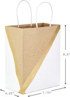 Sacs cadeaux en papier kraft naturel pour Noël, anniversaires, fête des pères, fiançailles, bals de promo, révélations de sexe de bébé, coffrets cadeaux
