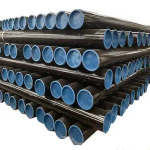 Hot Dipped Black Steel Pipe Male Seamless Pipe Tubular API 5CT Tubing Pipes for Drilling