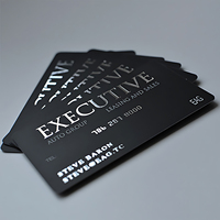 Carte de Visite Personnalisée Luxe Style Matte Laminé Impression Or ou Argent Estampillé Vente en Gros