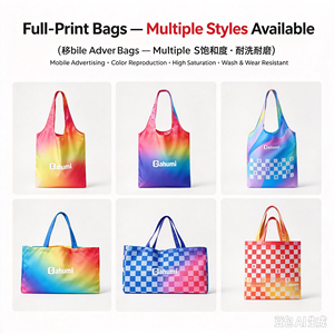Bolsa de Tela Personalizada de Fábrica con Impresión Completa, Bolsa de Compras de Algodón Ecológica con Logotipo Personalizado, Sostenibilidad OEM/ODM - Product Image 4