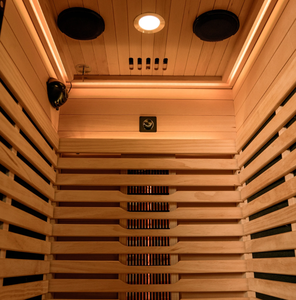 <span class=keywords><strong>Sauna</strong></span> infrarouge portable miniature pour 1 personne en <span class=keywords><strong>bois</strong></span> de pruche noir peint pour intérieur - Product Image 4