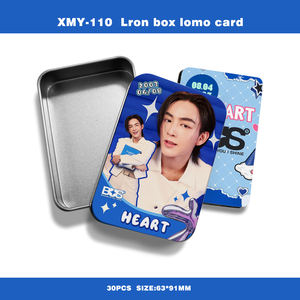 Enlace Total |   Caja de Metal Kpop con 30 Tarjetas Lomo Impresas en Alta Definición, Diseño de Autobús Tailandés BUS 4EVE Love Sick, Manualidades en Papel - Product Image 2