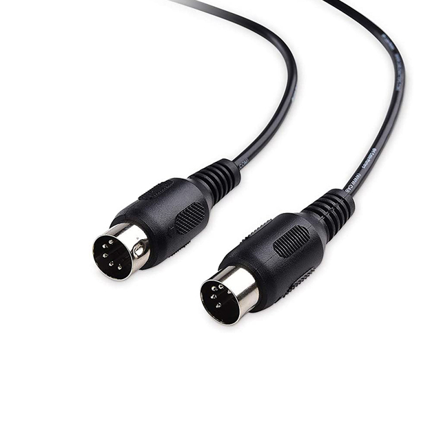 Pin DIN to Male 5 Feet MIDI Extension Audio Cable Plastic