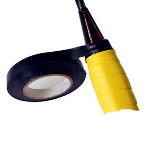 Agarre de raqueta de bádminton antideslizante negro, correas de agarre de tenis adhesivas de 10m, envoltura de sellado de pegamento manual para asas - Product Image 6