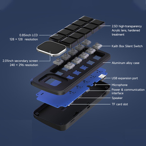 Panel de Control de Voz con IA Multifuncional MK10, 10 Teclas Mecánicas LCD de 0.85 Pulgadas y Pantalla Secundaria de 2.01 Pulgadas - Product Image 5