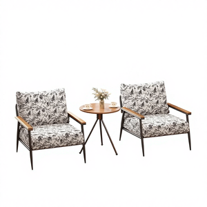 Set di Tavoli e <span class=keywords><strong>Sedie</strong></span> per Area Lounge Commerciale con Poltrona in PU per Studio, Centro Commerciale, <span class=keywords><strong>Sala</strong></span> Biliardo, Ufficio, Area Relax - Product Image 1