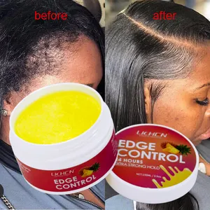 Natural hair styling edge control high quality best seller water based extra hold long-lasting