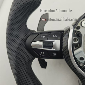 พวงมาลัยหนังคาร์บอนไฟเบอร์แบบเจาะรู รุ่นยอดนิยม สำหรับรถยนต์ BMW ซีรีส์ 3 ซีรีส์ 5 รุ่น F10 F20 F30 F90 F01 F02 - Product Image 5