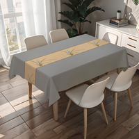 Nappe de table RNPT, nappe carrée imperméable à imprimé turquoise, nappe réutilisable en plastique, rouleau de plastique pour le camping et le jardin