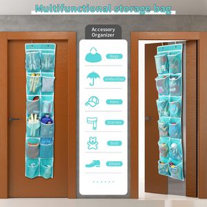 Over The Door <b>Shoe</b> Organizer 12 Pockets Turquoise Hanging Storage For <b>Shoes</b> Behind Door Wall Mount <b>Hook</b> Type - Product Image 2