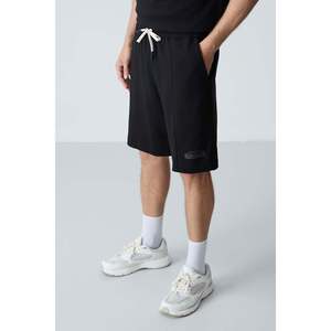 Ensemble de shorts pour homme en coton noir épais, doux et texturé, coupe ample - 85259 - Noir/noir - Product Image 6