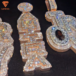 שרשראות מותאמות אישית עבור גברים vs שרשרת תליון <span class=keywords><strong>moissanite</strong></span> שרשרת תליון תווים מותאם אישית שרשרת תליון - Product Image 3