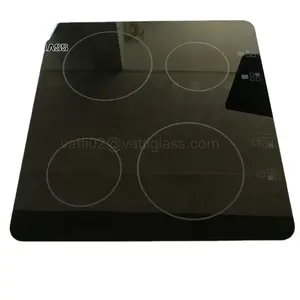 高温耐热黑色陶瓷玻璃，用于烹饪顶盖