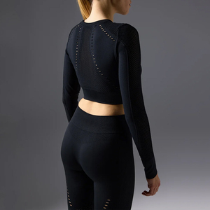 Custom Logo Best Manufacturer <b>Women</b> Yoga Set Best Selling 2 Piece Seamless <b>Leggings</b> <b>Crop</b> Top <b>Women</b> <b>Crop</b> Top <b>Leggings</b> - Product Image 3