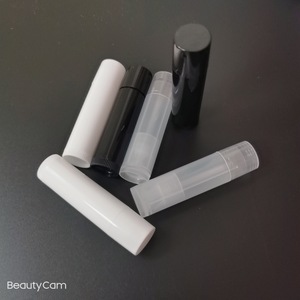 Lipstick <b>Tube</b> <b>Plastic</b> 5g White Black Transparent Cosmetic Packaging DIY Lip Balm Container - Product Image 2