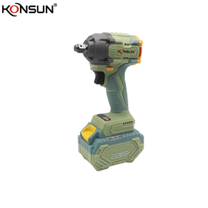 KONSUN Llave de Impacto Inalámbrica Kx73019 580N.M High Torque 21V | <span class=keywords><strong>Motor</strong></span> sin Escobillas 3300BPM 2*4500mAh 10C Baterías de Iones de Litio DIY - Product Image 1