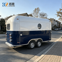 Remorque de cuisine mobile en acier inoxydable, remorque alimentaire, remorque de concession personnalisée, camion de restauration pour la restauration rapide et les événements en plein air