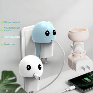 Enrouleur de câble en forme de pieuvre mignon pour chargeur, organisateur et support de câble flexible en silicone pour câble de données USB de téléphone - Product Image 4