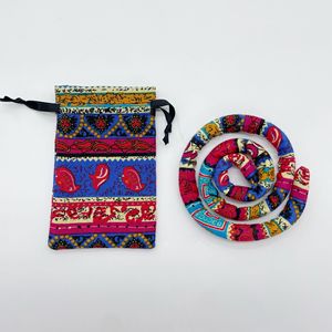 Bohème spirale serrure cheveux cravate longue Dreadlock accessoires pliable cheveux cravates fil de fer porte-queue de cheval rétro <span class=keywords><strong>Dread</strong></span> bandes de cheveux - Product Image 2