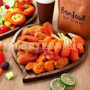 Shidao Wooden Serving <b>Tray</b> Heart Shape Solid Wood Dessert Plate For <b>Snacks</b> Bread Food Display Decorative - Product Image 2