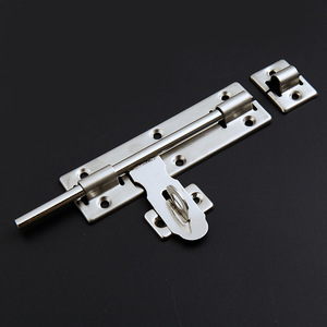 Perno de puerta de acero inoxidable Yongdexing de 8 pulgadas, montaje en superficie, cerradura de doble cabezal para puerta de madera, pernos izquierdo y derecho - Product Image 2