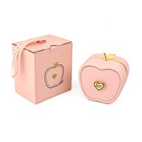 Nouveau noël pomme boîte à bijoux tiroir pomme boîte-cadeau saint valentin bague collier pour femme maman femme anniversaire petite amie