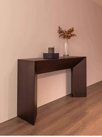 Console d'entrée en chêne massif de style français, meuble de couloir, table d'appoint moderne minimaliste, meuble de salon