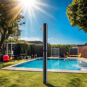 <span class=keywords><strong>Douche</strong></span> <span class=keywords><strong>solaire</strong></span> <span class=keywords><strong>POOLSTAR</strong></span> P2603 20L en PVC avec douchette pour les pieds - Utilisation extérieure - Outils et accessoires pour piscine - Product Image 2