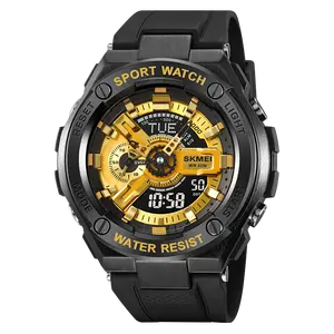 Skmei 2101 아날로그 디지털 시계 남성 스포츠 시계 패션 블랙 방수 5ATM 디지털 시계 남성용
