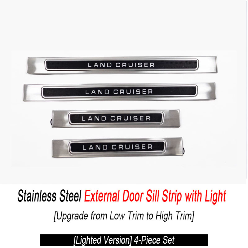 Illuminated Outer Door Sill Strip +4pcs