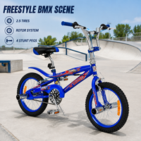 Vente directe d'usine BMX Stunt Bicycle Nouveau cycle BMX à vitesse unique avec fourche en acier pour la course de saut de saleté d'équitation de rue